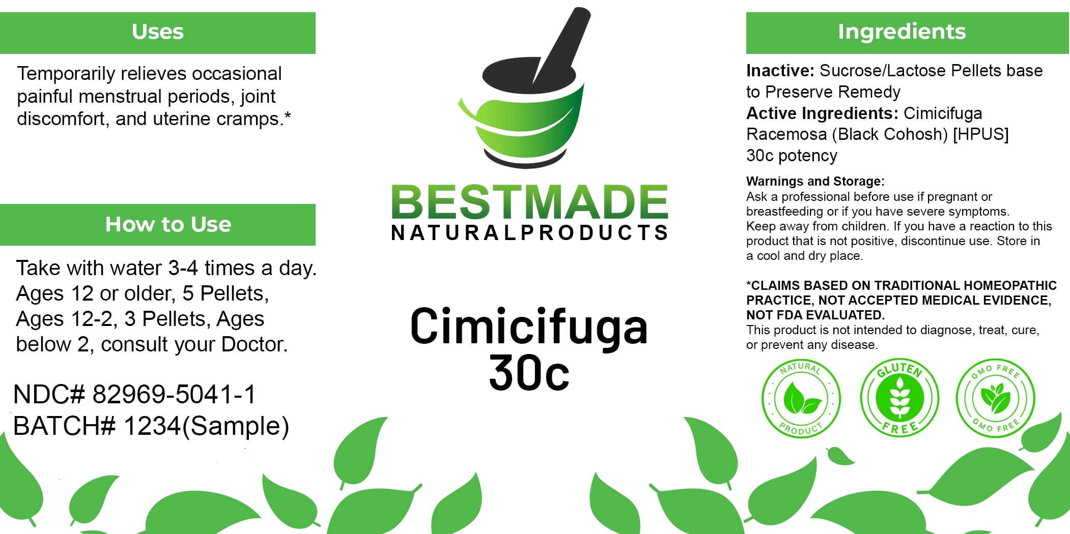 Bestmade Natural Products Cimicifuga Racemosa